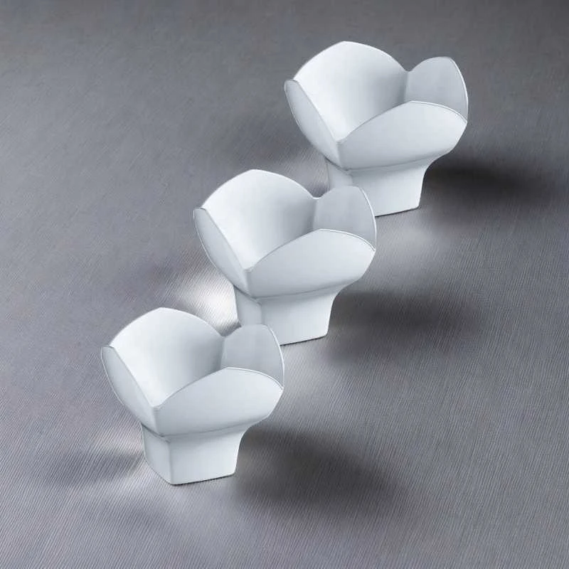 25 Verrines Fleur Plastique Réutilisable Blanc 10 Cl 4 25 Verrines Fleur Plastique Réutilisable Blanc 10 Cl – Image 2