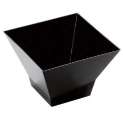 12 Verrines Pagode Plastique Réutilisable Noir 35 Cl
