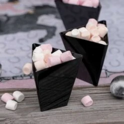 25 Verrines Triangulaires Plastique Réutilisable Noir 7 Cl -Vacances Vaisselle Magasin product 168
