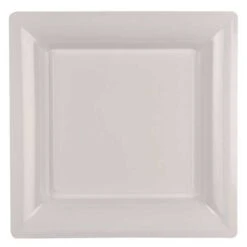 12 Assiettes Carrées Blanches 21,5 Cm -Vacances Vaisselle Magasin product 171