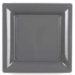 12 Assiettes Carrées Gris Ardoise 21,5 Cm -Vacances Vaisselle Magasin product 185