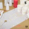 Chemin De Table Happy Birthday Métal Blanc Et Or 5 M -Vacances Vaisselle Magasin product 205