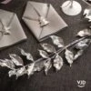 Décoration Branche Pailletée Argent 80 Cm -Vacances Vaisselle Magasin product 221