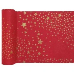 Chemin De Table Pluie D'étoiles Pailletée Rouge 3 M -Vacances Vaisselle Magasin product 230