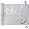Chemin De Table Blanc Et Or Effet Métallisé 70 Ans 5 M 2 Chemin De Table Blanc Et Or Effet Métallisé 70 Ans 5 M -Vacances Vaisselle Magasin product 236