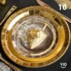 10 Assiettes Rondes Or Brillante 26 Cm -Vacances Vaisselle Magasin product 255
