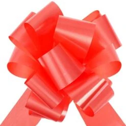 10 Grands Noeuds Automatiques Rouges De 50 Mm