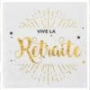 20 Serviettes Vive La Retraite 12,5 X 12,5 Cm -Vacances Vaisselle Magasin product 265