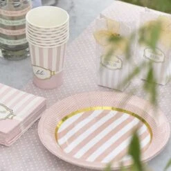 Chemin De Table Voile Corail à Pois Blancs 3 M -Vacances Vaisselle Magasin product 293