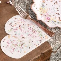 20 Serviettes Mariage Fleuri 33 X 33 Cm -Vacances Vaisselle Magasin product 319