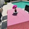 Nappe Lin Madras Fuchsia 140 X 240 Cm 1 Nappe Lin Madras Fuchsia 140 X 240 Cm -Vacances Vaisselle Magasin product 32