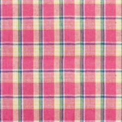 Nappe Lin Madras Fuchsia 140 X 240 Cm -Vacances Vaisselle Magasin product 34