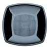 12 Assiettes Plates Carrées Plastique Noir 23 Cm -Vacances Vaisselle Magasin product 352