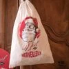 Sac à Cadeau En Toile Coton Père Noël D'antan -Vacances Vaisselle Magasin product 364