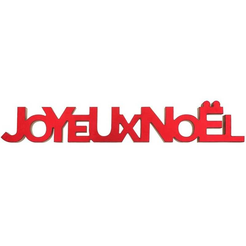 Lettres Joyeux Noël Rouge 30 Cm 4 Lettres Joyeux Noël Rouge 30 Cm – Image 2