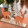 Décoration Le Cerf, La Biche, Le Daim Rose Gold 20 Cm -Vacances Vaisselle Magasin product 372