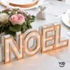 Lettres Noël Lumineuses, Mini Enseigne Or -Vacances Vaisselle Magasin product 378