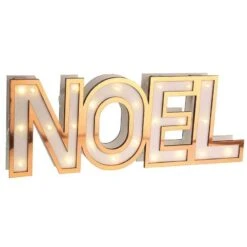 Lettres Noël Lumineuses, Mini Enseigne Or -Vacances Vaisselle Magasin product 379