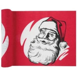 Chemin De Table Rouge Père Noël D'antan 3 M -Vacances Vaisselle Magasin product 390
