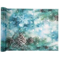 Chemin De Table Noël Givré 5 M -Vacances Vaisselle Magasin product 401