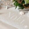 Chemin De Table Blanc-nature Noël Enneigé En Coton 3 M -Vacances Vaisselle Magasin product 412