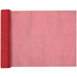 Chemin De Table Organdi Métallisé Rouge 5 M -Vacances Vaisselle Magasin product 423