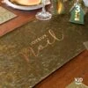 Chemin De Table Joyeux Noël En Velours Kaki 3 M 2 Chemin De Table Joyeux Noël En Velours Kaki 3 M -Vacances Vaisselle Magasin product 426