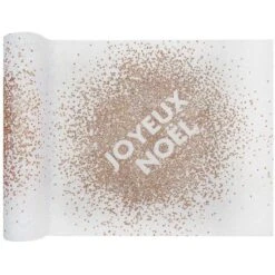 Chemin De Table Joyeux Noël Paillettes En Coton 3 M -Vacances Vaisselle Magasin product 443