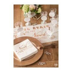 Chemin De Table Il était Une Fois Noël Couleur Blanche 3 M -Vacances Vaisselle Magasin product 451