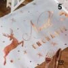Chemin De Table Cerf Enchanté Blanc Et Rose Gold 5 M -Vacances Vaisselle Magasin product 458