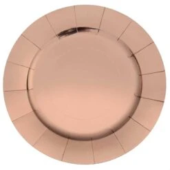 10 Assiettes De Fête, Carton Rose Gold Métalisées -Vacances Vaisselle Magasin product 465