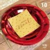 10 Assiettes Rondes Rouge Brillante 26 Cm -Vacances Vaisselle Magasin product 470