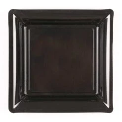 12 Assiettes Carrées Noires 21,5 Cm -Vacances Vaisselle Magasin product 478