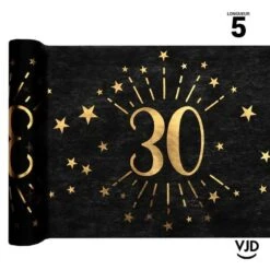 Chemin De Table 30 Ans âge étincelant Métal Or 5 M