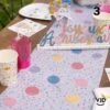 Chemin De Table Kitty Party Multicolore 3 M -Vacances Vaisselle Magasin product 503