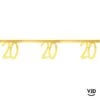 Banderole 250 Cm âge Effet Métal Or 20 Ans -Vacances Vaisselle Magasin product 525