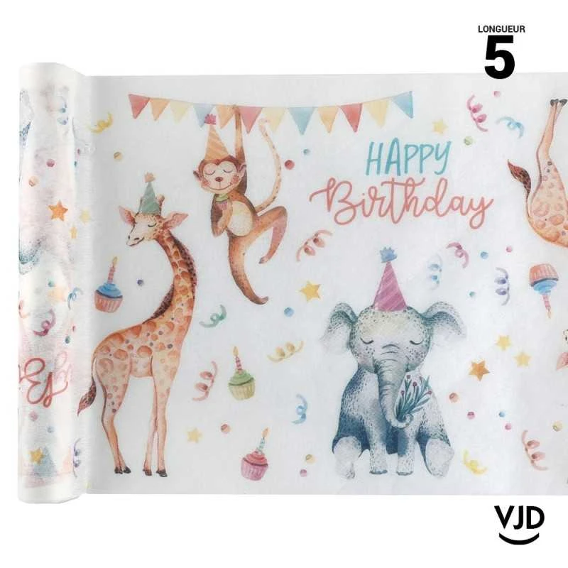 Chemin De Table Happy Kiddies Multicolore 5 M 3 Chemin De Table Happy Kiddies Multicolore 5 M