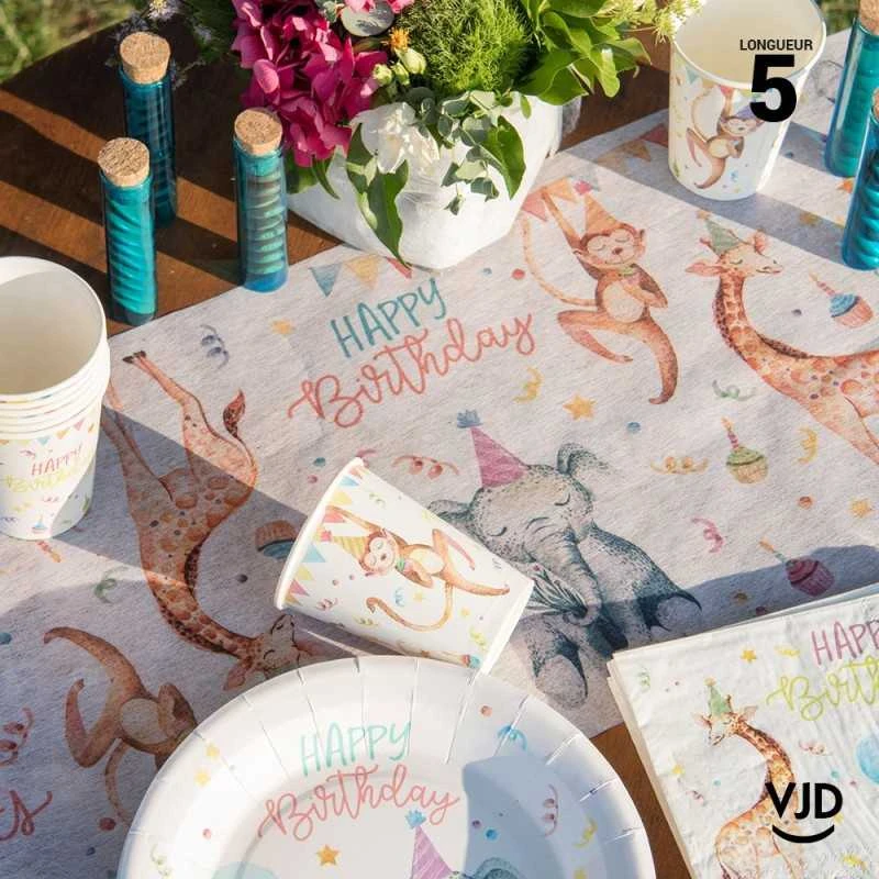 Chemin De Table Happy Kiddies Multicolore 5 M 4 Chemin De Table Happy Kiddies Multicolore 5 M – Image 2