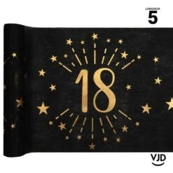 Chemin De Table 18 Ans âge étincelant Métal Or 5 M