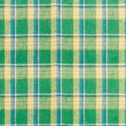 Nappe Lin Madras Vert 140 X 240 Cm