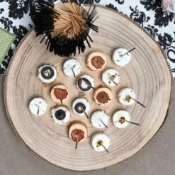 Rondin En Bois Naturel Centre De Table 30 Cm -Vacances Vaisselle Magasin rondin bois 30 cm 1