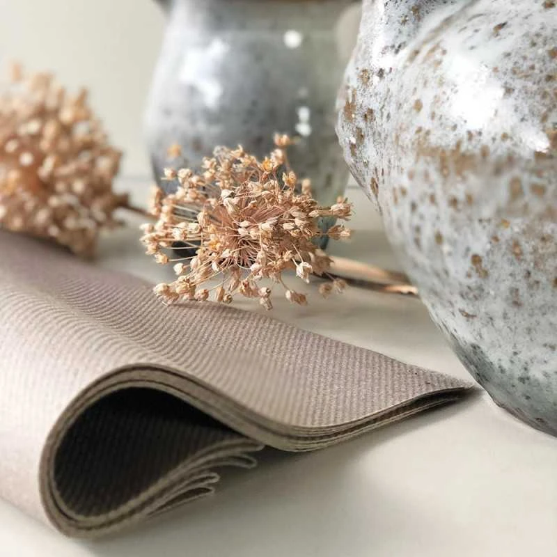 50 Serviettes élégance Non-tissées Argile 40 X 40 Cm 6 50 Serviettes élégance Non-tissées Argile 40 X 40 Cm – Image 4