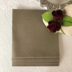 50 Serviettes élégance Non-tissées Argile 40 X 40 Cm 11 50 Serviettes élégance Non-tissées Argile 40 X 40 Cm -Vacances Vaisselle Magasin serviette en non tisse argile 40 x 40cm 4