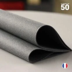 50 Serviettes élégance Non-tissées Gris Titane 40 X 40 Cm