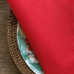 50 Serviettes élégance Non-tissées Rouge 40 X 40 Cm -Vacances Vaisselle Magasin serviette en non tisse rouge 40 x 40cm 2