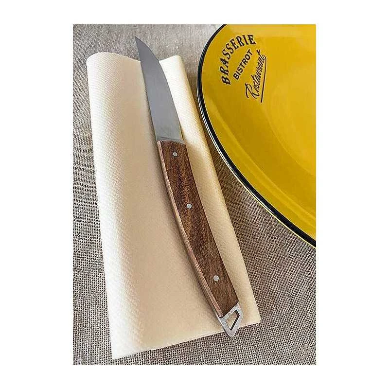 50 Serviettes En Non-tissé Façon Lin Ivoire 40 X 40 Cm 5 50 Serviettes En Non-tissé Façon Lin Ivoire 40 X 40 Cm – Image 3