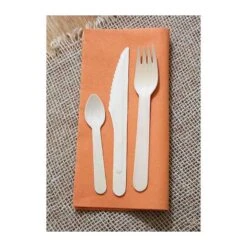 50 Serviettes En Non-tissé Façon Lin Papaye 40 X 40cm -Vacances Vaisselle Magasin serviette non tisse facon lin papaye 40cmx40cm par 50 3