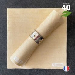40 Serviettes Célytiss Nature Curry 40 Cm