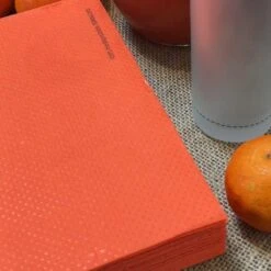 40 Serviettes Oranges Ethik Nature 40/40 Cm -Vacances Vaisselle Magasin serviettes ehtik chic 40 x 40 orange 3