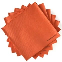40 Serviettes Oranges Ethik Nature 40/40 Cm -Vacances Vaisselle Magasin serviettes ehtik chic 40 x 40 orange 4